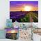 Designart - Lavender Field At Dawn II - Farmhouse Canvas Wall Art Print